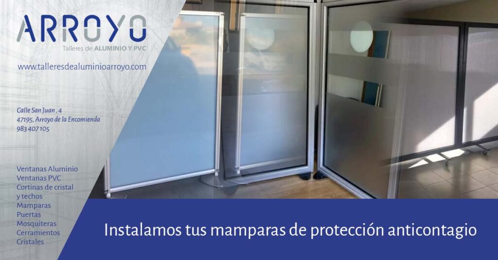 mamparas de protección para comercios