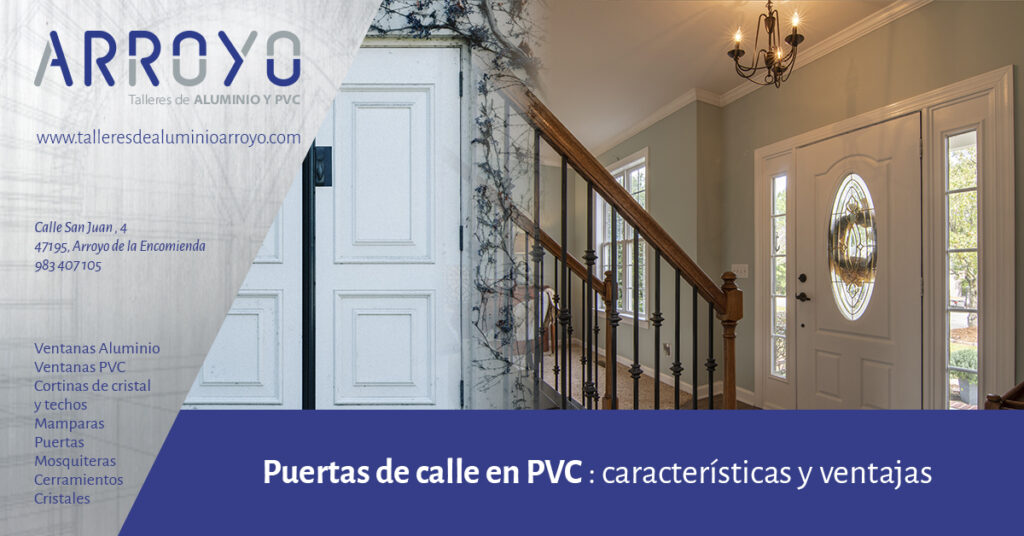 Puerta de exterior de PVC o aluminio: ¿cuál es mejor?